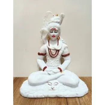  White Marble Shiva Statue