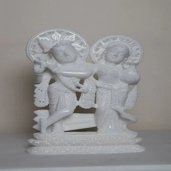White Marble Krishna Statue