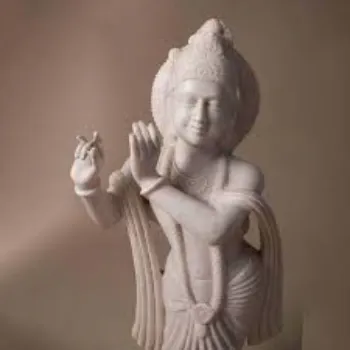 Samraat Mooti Kala White Krishna Statue