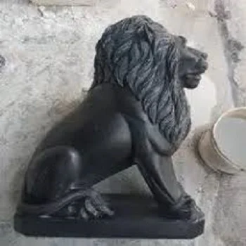 Black Lion Statue