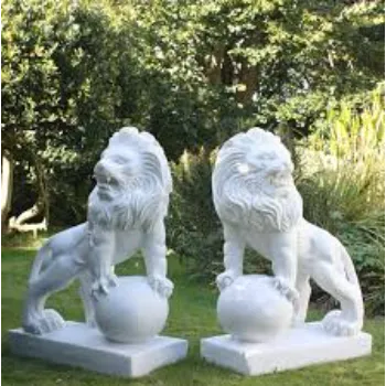  White Marble Lion Statue