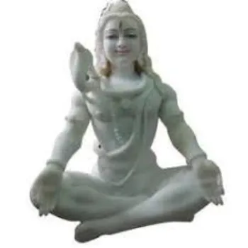 White Marble Shiva Statue