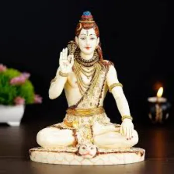  White Marble Shiva Statue