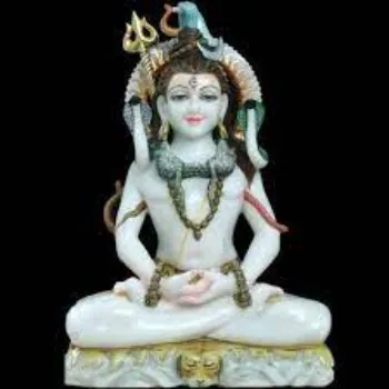 White Marble Shiva Statue