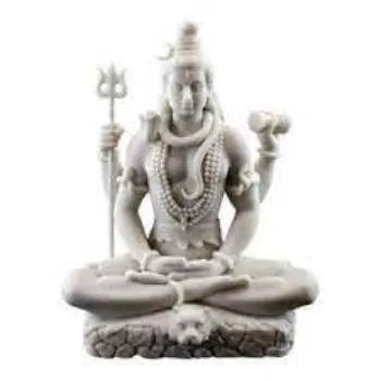  White Marble Shiva Stratue