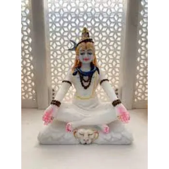  White Marble Shiva Statue