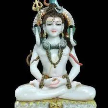  White Marble Shiva Statue