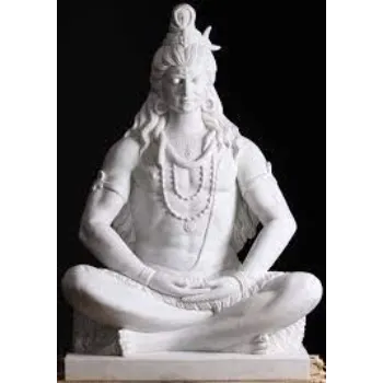  White Marble Shiva Statue