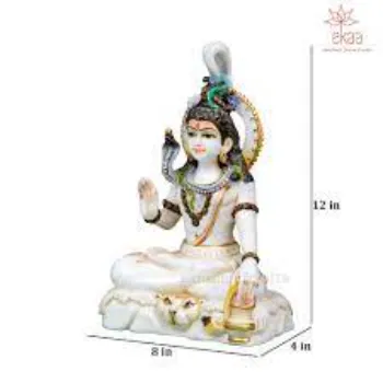 White Marble Shiva Statue