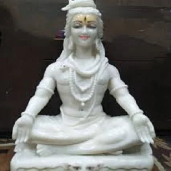 White Marble Shiva Statue