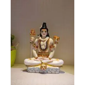  White Marble Shiva Statue