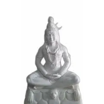 White Marble Shiva Statue