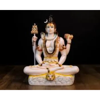 White Marble Shiva Statue