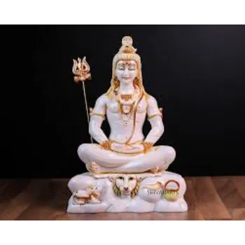 White Marble Shiva Statue
