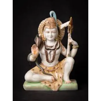  White Marble Shiva Statue