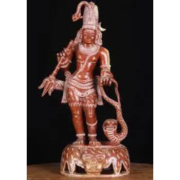  Red Marble Shiva Statue