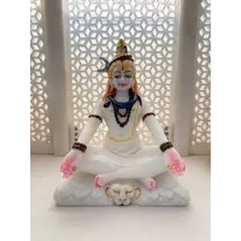  White Marble Shiva Statue