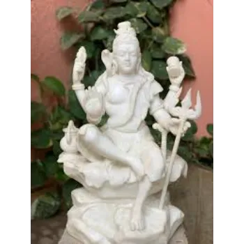  Very Fine Large Size Marble Shiva Statue