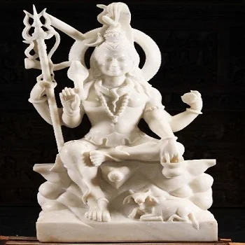 White Marble Shiva Statue