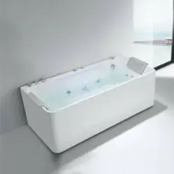 Chrome Polished, Massage Bath Tub