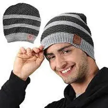 Mix Color Wollen cap For Men