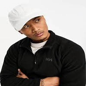 Stylish White Cotton Cap 