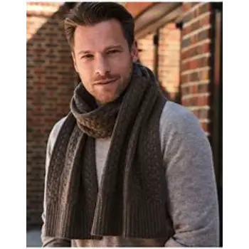 Seamless Finish Men Cashmere Scarf