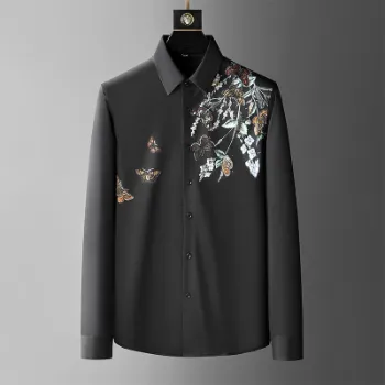 Cotton Embroidery Shirts For Men