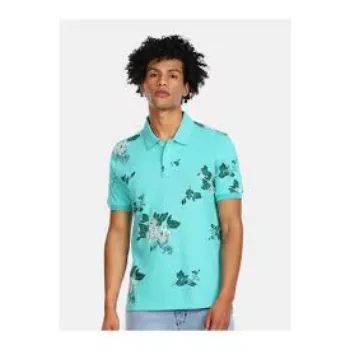 Men Collar Printed T Shirt