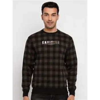 Seamless Finish Men Round Neck Sweatshirt