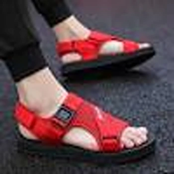 Black Red Sandel For Men