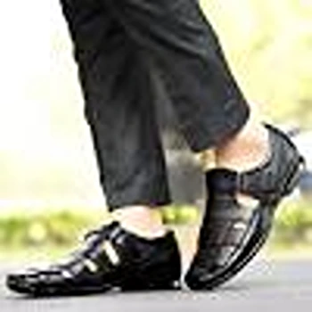 Fine Black Sandal For Men