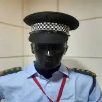  Checked Men Security Cap