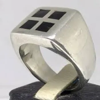 Fancy Men Silver Ring