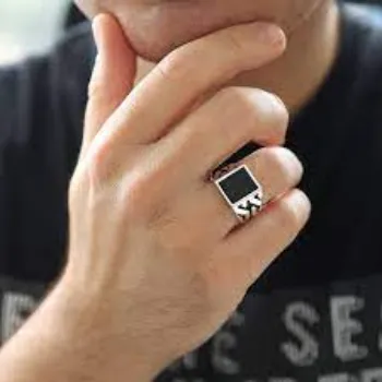 Good Quality Men Silver Ring