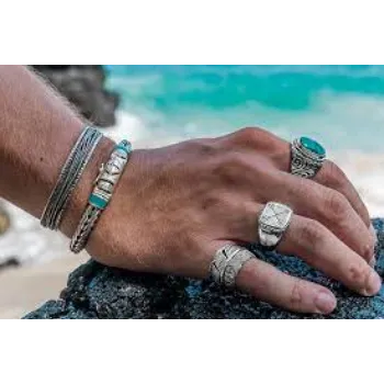Sun Expo Men Silver Ring