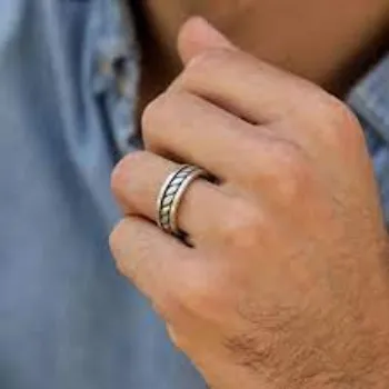 Shree Aadya Jewels Men Silver Ring