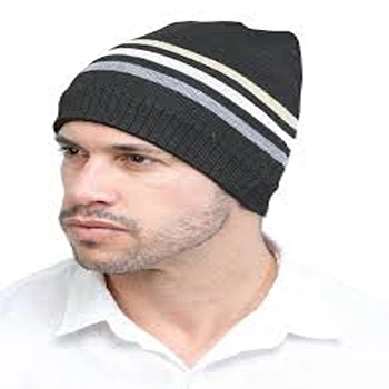 Vogue Black Woolen Cap