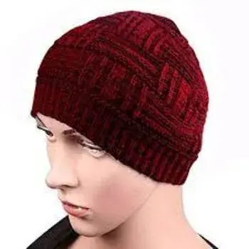 Maroon Man Woolen Cap