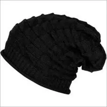 Long woolen Caps(Black)