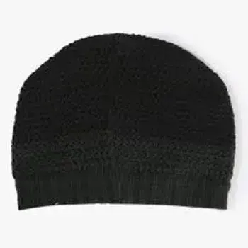Plain Black Winter Cap