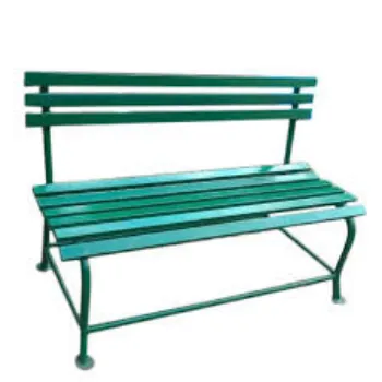 Green Metal Bench