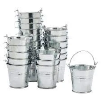 Round Metal Bucket