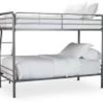 Polished Metal Bunk Bed