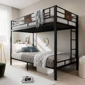 Polished Metal Bunk Bed