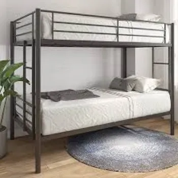 Polished Metal Bunk Bed