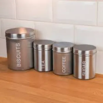  Plain Metal Canisters