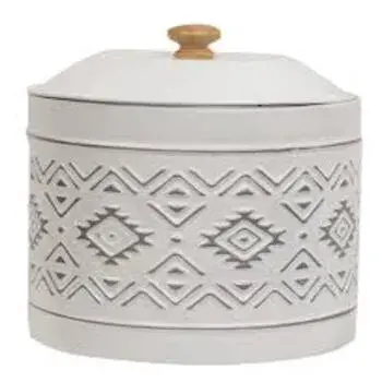 Metal Canisters White Color 