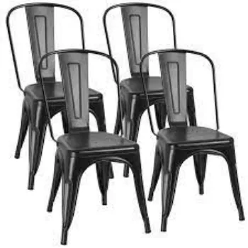 Plain Metal Dining Chair