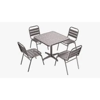 Plain Metal Dining Table